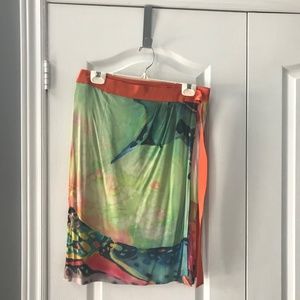 Vintage Alberta Ferretti Skirt w Sash 12